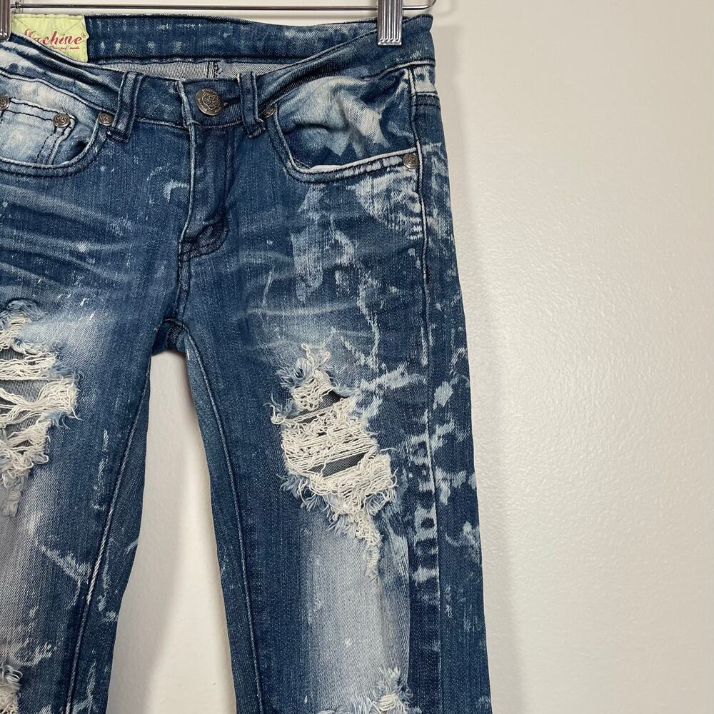 Machine • Distressed Ripped Bleached Jeans - Picture 2 of 6